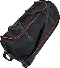 110L Expandable 140L 32  Foldable Oxford Soft Sided Rolling Duffle Bag W/ 2Wheels