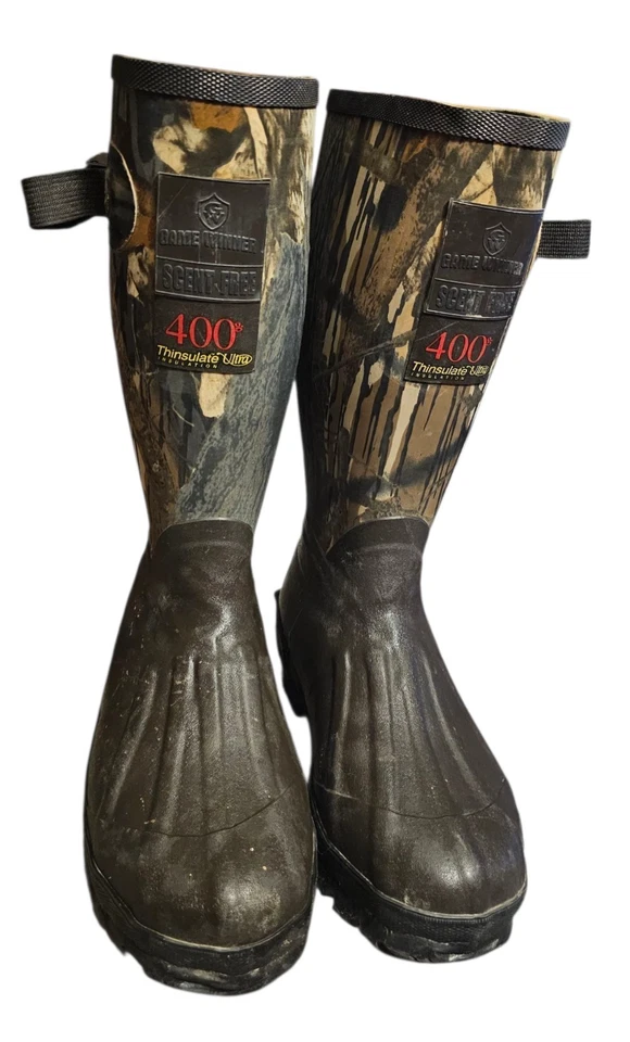 Game Winner Scent Free Rubber Boots Women 5 400G Thinsulate Insulated Mossy Oak  - Image 2 of 4