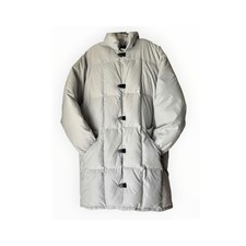 Vintage Gerry G174 Slope Coat Men  s Large Genuine Down Hooded Parka Gray