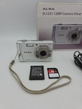 ALBA SL1231 - 12.0MP Compact Digital Camera Silvet Tested - Battery - SD Card