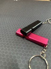 Black Emergency Survival Whistle 118 DB with Key Clasp Travel Small Pocket Size