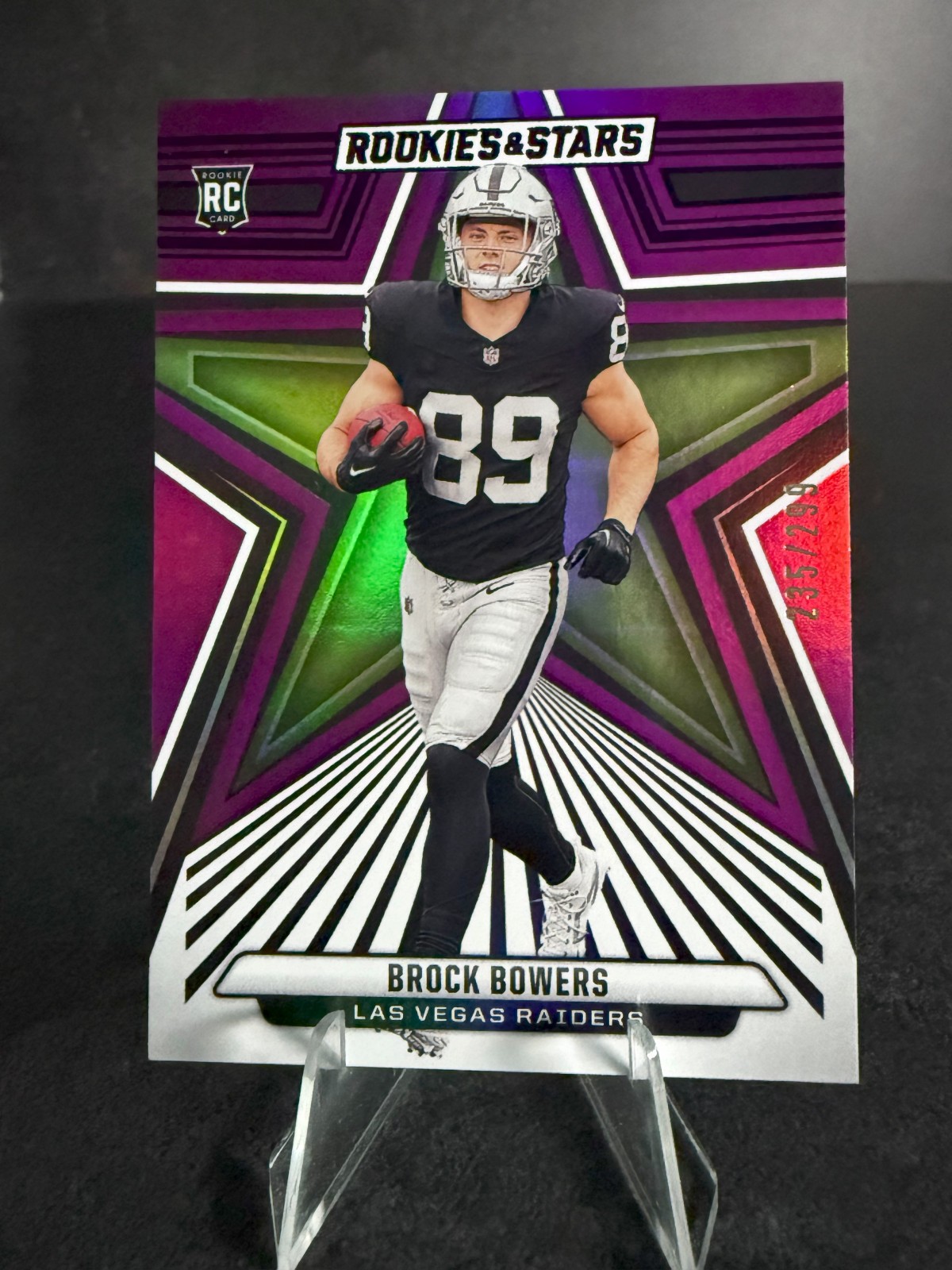 2024 Panini Rookies & Stars - Brock Bowers (RC) Purple /299 - Raiders