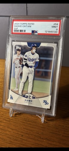 2024 Topps 50/50 Shohei Ohtani SSP Kanji Language SB #24 PSA 9