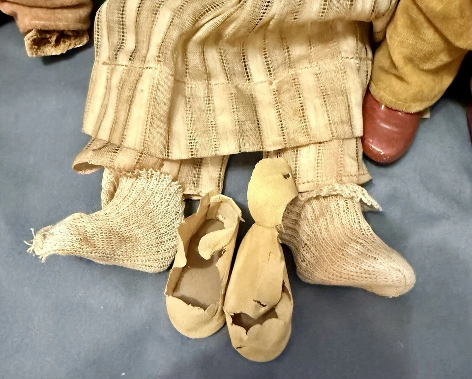 RARE 1938 SNOW WHITE SEVEN DWARVES DOLLS KNICKERBOCKER DISNEY Set 8 - Image 4 of 4