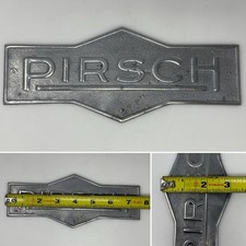 PIRSCH Fire Truck Emblem Nameplate Logo Badge Sign Firetruck Metal Cast Aluminum