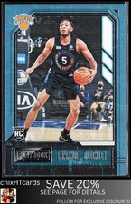Immanuel Quickley 2020-21 Panini Chronicles Green #179 RC New York Knicks