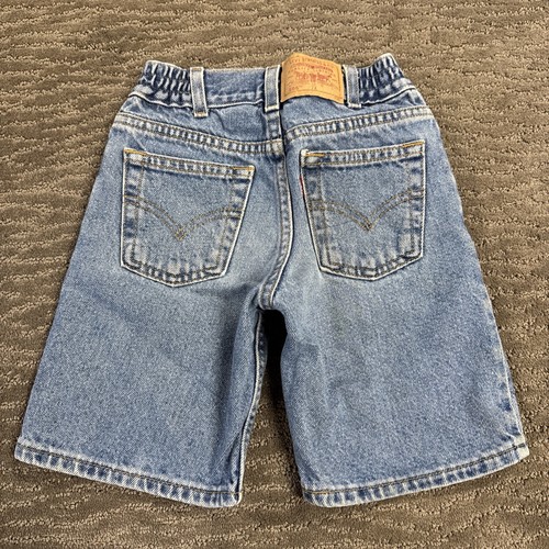 Levi’s 566 Loose Fit Vintage Jean Shorts Kids 7 - Picture 2 of 11