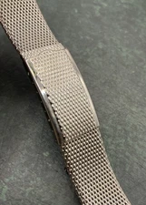 Kestenmade USA Mesh Watch Band Vintage Stainless Steel Deployment Clasp NOS