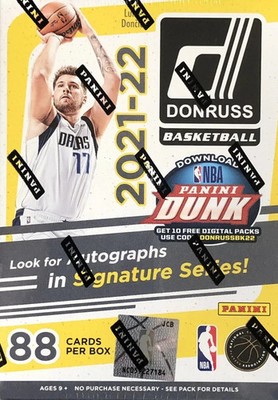 2021-22 Panini Donruss NBA Basketball Factory Sealed Blaster Box