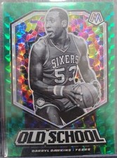 2019-20 Panini Mosaic - Old School Darryl Dawkins #10 Green Mosaic Prizm