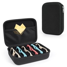 Glasses Organizer Case Multiple Pairs, Travel Sunglasses Case Adjustable Slot...