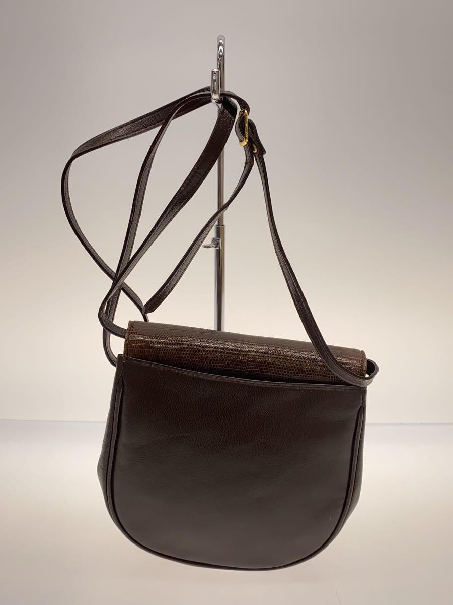 Borsa a tracolla Yves Saint Laurent in pelle marrone tinta unita usata