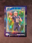 2024 Panini Donruss Optic - Rated Rookie Drake Maye #229 Purple Shock Prizm (RC)