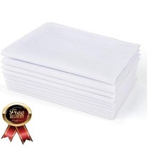 Men'S Handkerchiefs 100 Soft Cotton White Hankie Hankerchieves