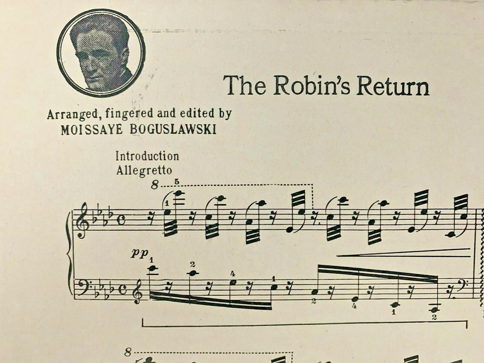 1936 Vintage Piano Solo Sheet Music Song Robins Return by Leander ...