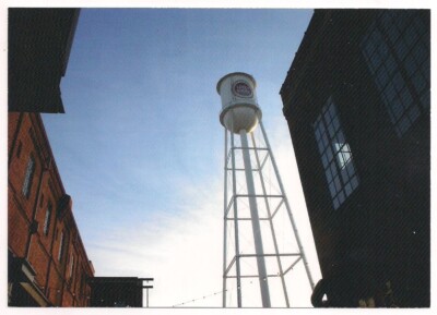 DURHAM NC Postcard LUCKY STRIKE Brand Cigarettes WATER TOWER North Carolina