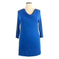 Ruby Ribbon Royal Blue Rio Tunic Top 3/4 Sleeve S