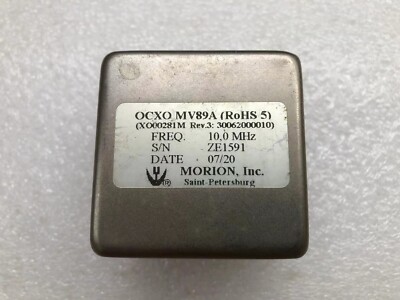 Morion OCXO MV89A Double Oven Ultra Precision 10MHz 12V 2007y 1PC