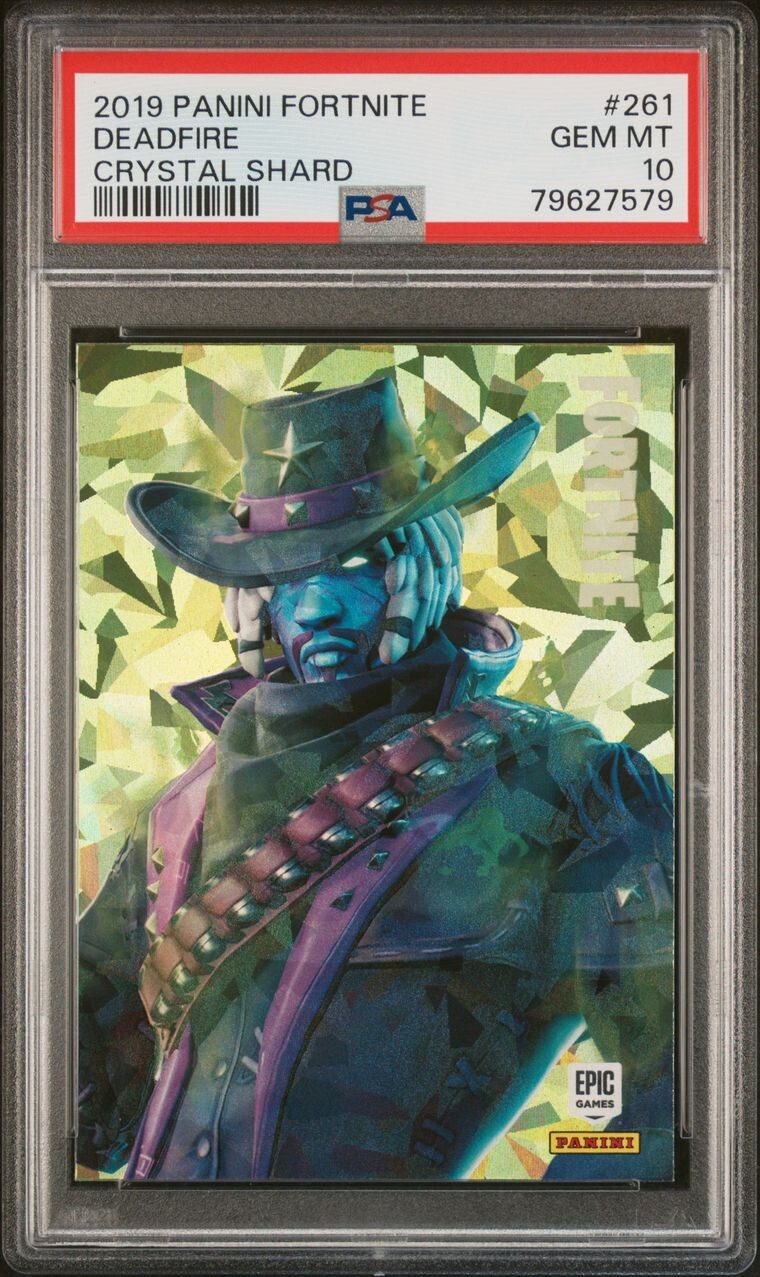 2019 Panini Fortnite Series 1 USA Crystal Shard #261 Deadfire PSA 10 GEM MT