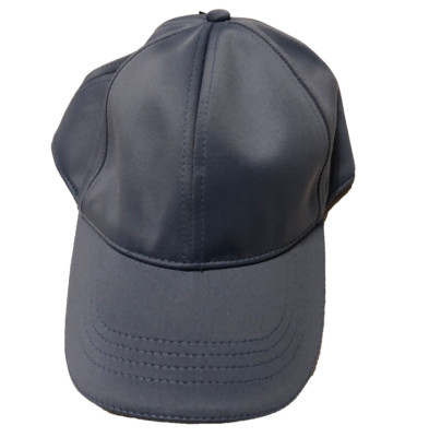 Hidden Pony Tail Hole Blue Hat Athletic Works Breathable Adjustable Golf Tennis