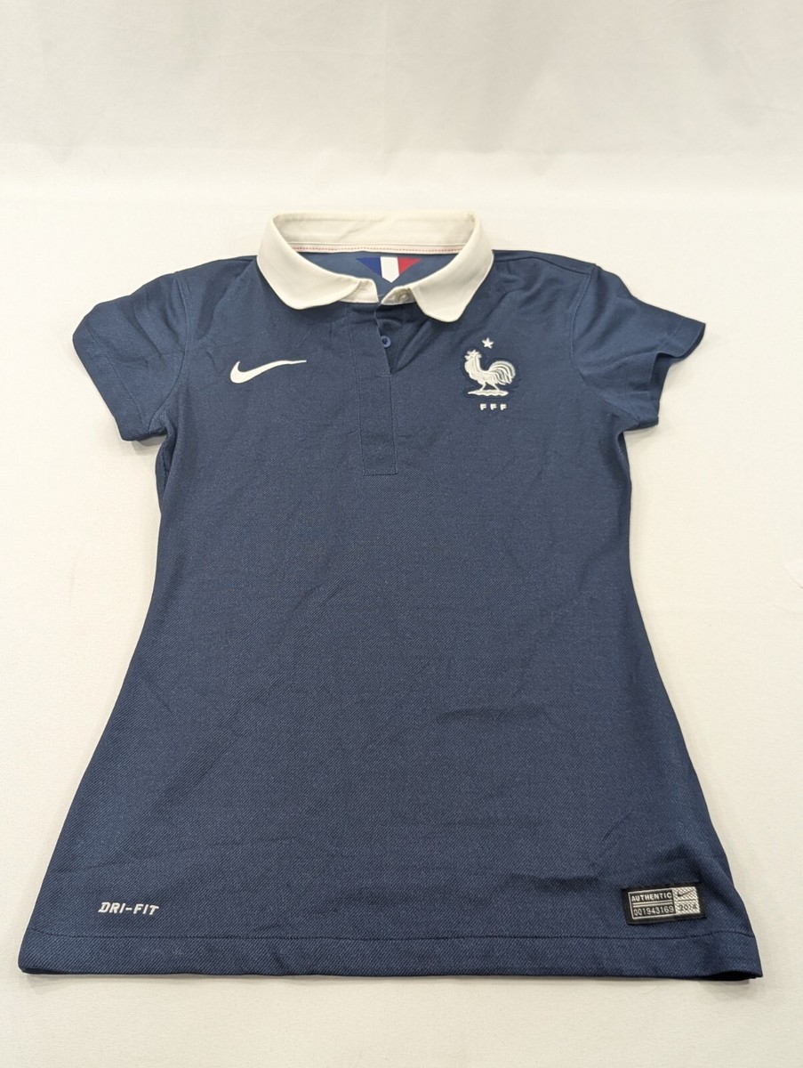 NIKE フランス代表 2014 W杯 ホーム ユニフォーム　レディース M USED NIKE DRI-FIT FRANCE FRENCH WOMEN'S SOCCER JERSEY 2014