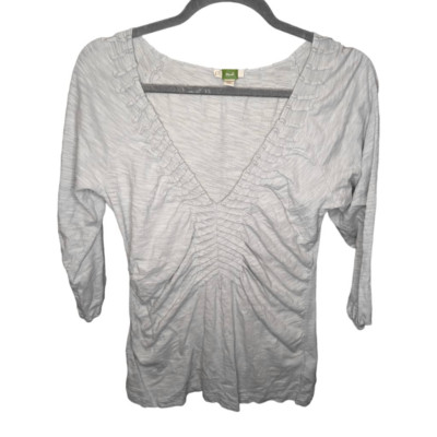 ETT TWA x URBAN OUTFITTERS Sage Gray Ruched Top Women's Medium