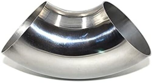 Codo de flexión de mandril 90° de acero inoxidable de 1,5 pulgadas para modificaciones de escape de coche - Imagen 3 de 9