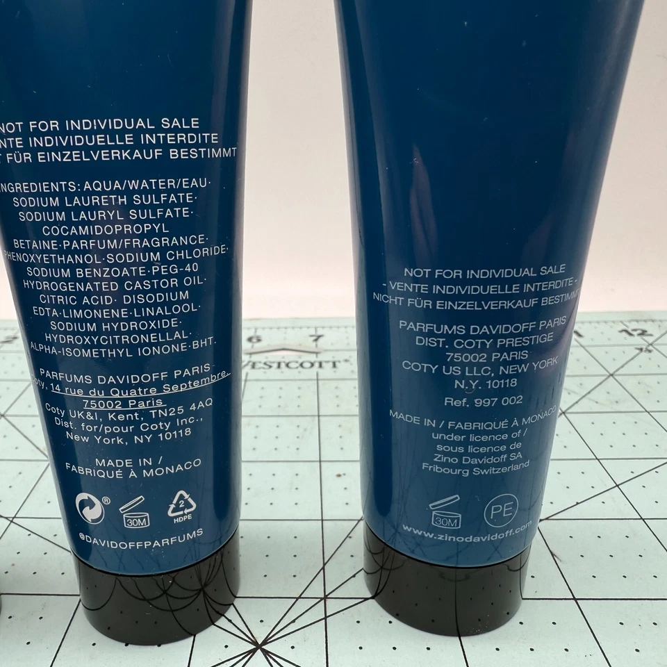 Nuevo Davidoff AGUA FRÍA Bálsamo y Gel de Ducha para Después del Afeitado x 2 2.5 OZ Foto 3 de 4