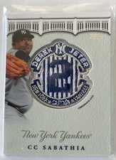 CC Sabathia 2020 Topps Update Derek Jeter's Final Season Commemorative Patch