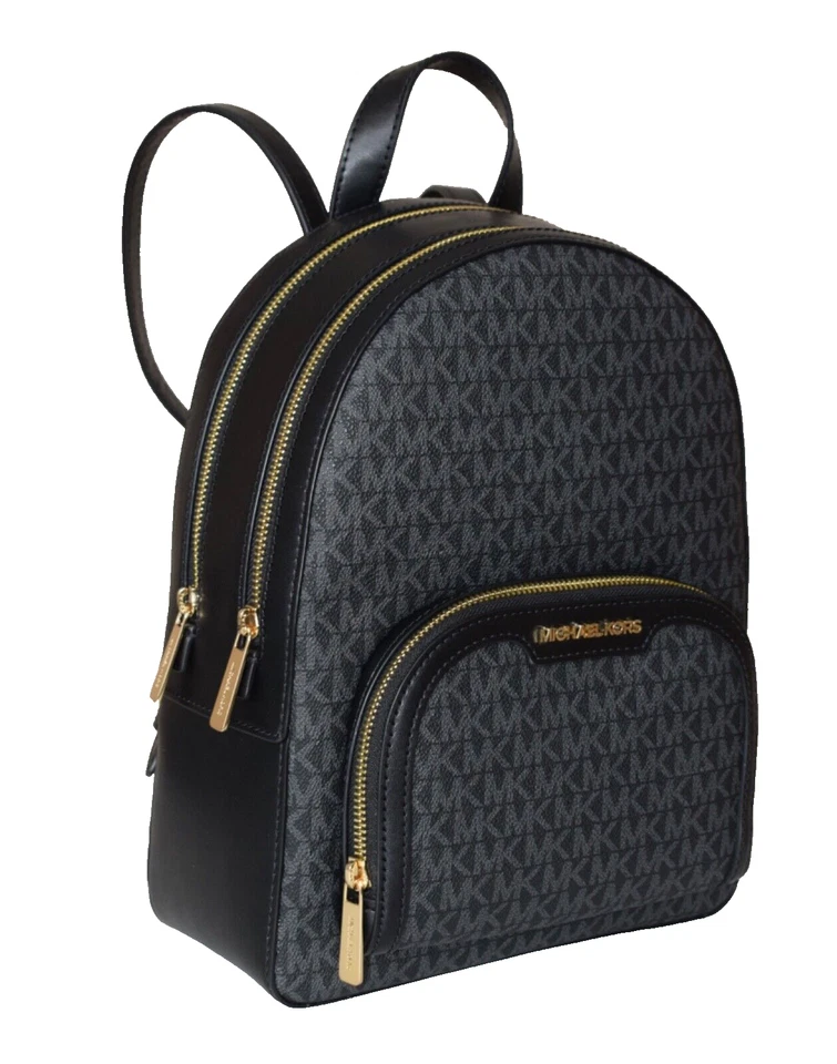 Michael Kors Damen Rucksack Tasche Bag Jaycee MD ZIP PKT Backpack Schwarz neu