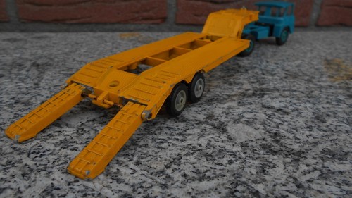 rare SOLIDO tracteur Willeme Convoi transport Exceptionell blue jaune 1:50 - Photo 6/8