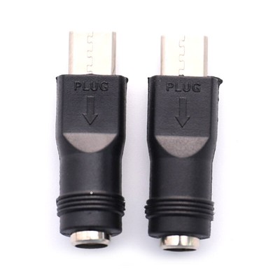 DC Power Adapter Converter 5.5x2.1mm Female Jack to USB Type C Male Connec-l _r1