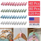 Clothes Hanger Connector Hooks Closet Hangers Organizer Space Saving Rack Clip