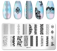 Stainless Stee Sexy Lace Nail Art Stamping Manicure DIY Template Image Plate