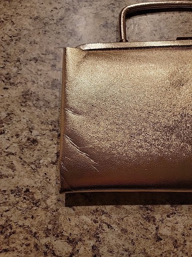 Vintage 60s Garay Handbag Purse Clutch Gold Evening Snap Closure (Small Blemish) - Picture 3 of 11
