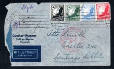 GERMANY, COVER, ZEPPELIN, TO SANTIAGO CHILE   (PFO-087)