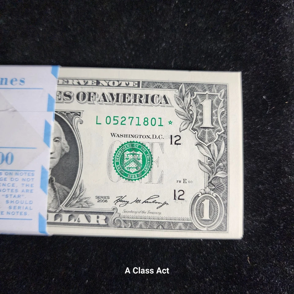 2006  $1 100 Note Star Pack Consecutive Serial #'s San Francisc F 1933 L☆. T8711 - Image 2 of 4