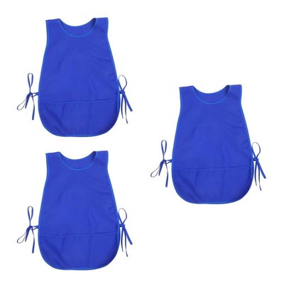  3-teilige Universal-Küchenschürze, Friseur-Kittelschürze, 2 Taschen,