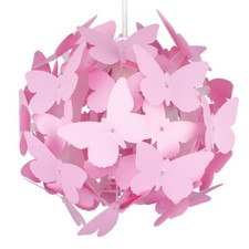Butterfly Ceiling Light Shade Pendant Lampshade Easy Fit Bedroom Lighting Girls