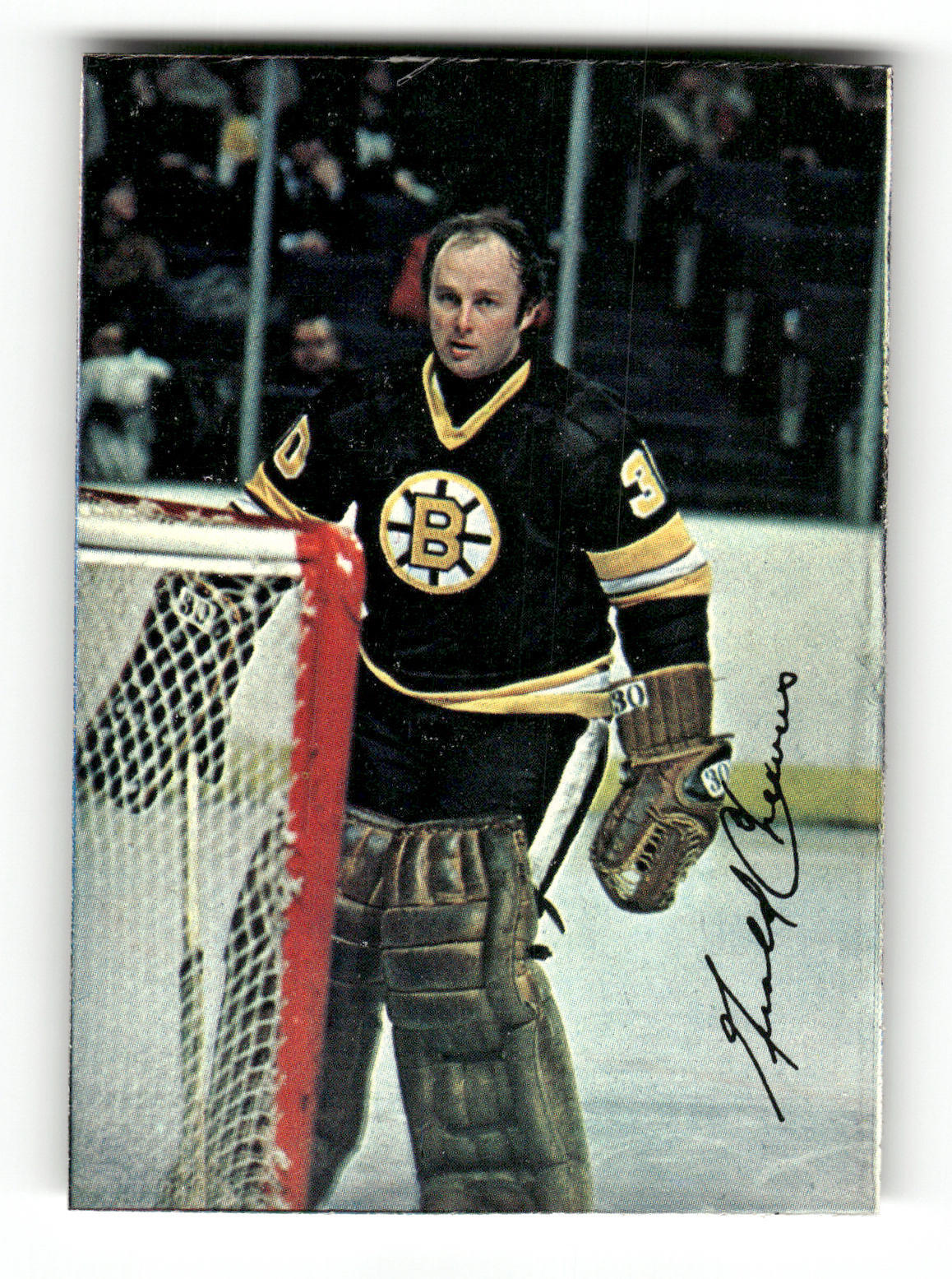 Gerry Cheevers 1977-78 Topps Glossy Inserts Square Corners #2 Bruins NM