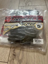 6 Bags! Jackall Sasuteki Craw 5” - Green Pumpkin Pepper