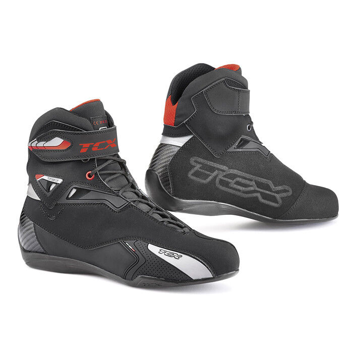 SCARPE DA MOTO E SCOOTER IMPERMEABILI E OMOLOGATE TCX RUSH WP NERO TAGLIA 42