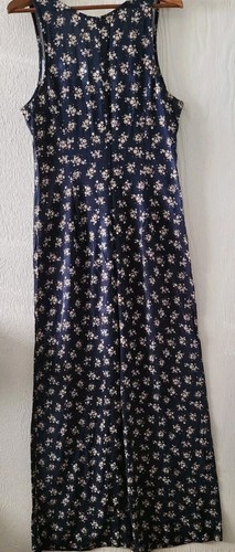 Bella Ella Botique Boho Blumenmuster weites Bein ärmellos Strampler Gr. Large - Bild 3 von 7