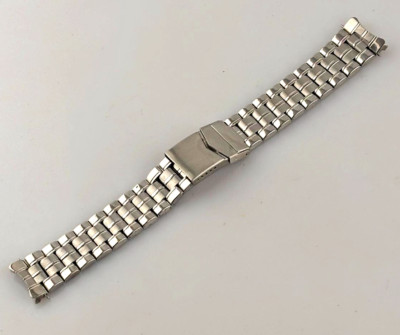 Generic Men's Watch Strap 20mm Steel Deployant New Sport