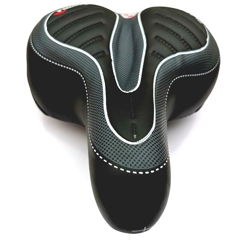 Wide Big Bum Bike Bicycle Gel Cruiser Comfort Saddle Seat Sporty Soft