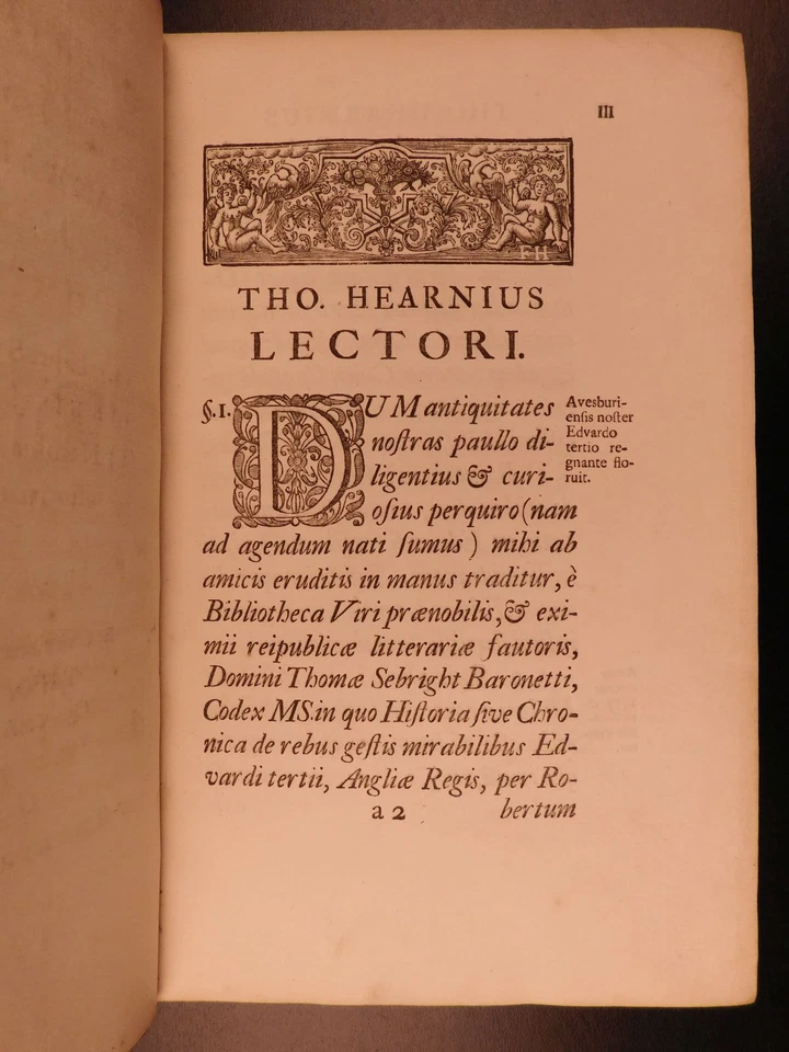 1720 1ed Robert of Avesbury Mirabilibus Gestis Black Plague Flagellation Rituals - Image 3 of 4