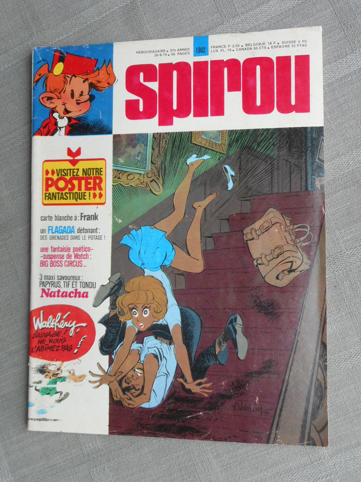 Spirou Weekly No. 1902 Good Condition With Fantastic Poster Supplement