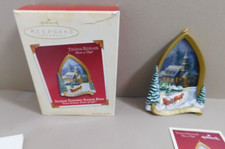 Hallmark Ornament Sunday Evening Sleigh Ride Thomas Kinkade VTG 2002 Kee...