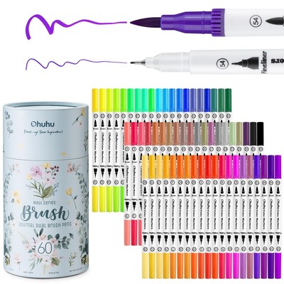 Ohuhu Art Marker Pen 60color Brush Tip Watercolor Pen Water-based Storage Case I
