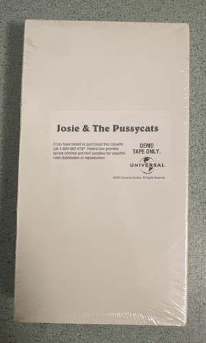 RARE SEALED VHS PROMO Josie & The Pussycats Rosario Dawson Rachel Cook 2001 Film